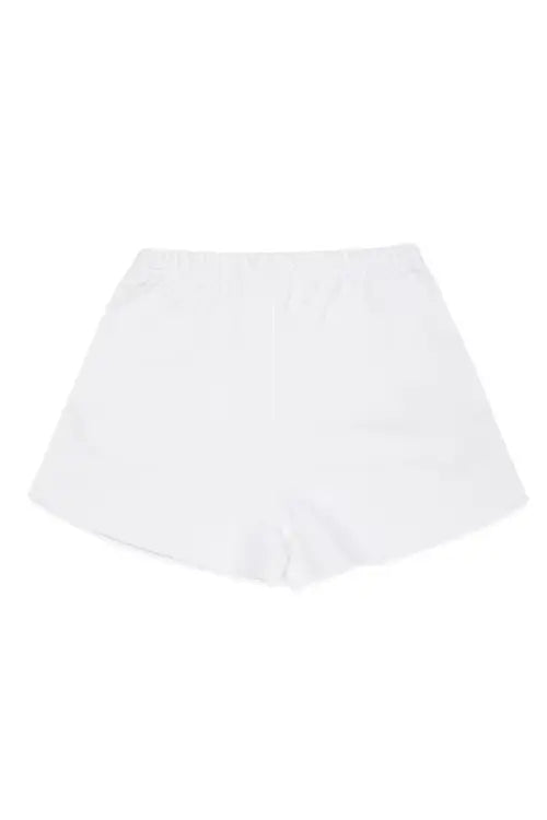 Embroidered Flower Shorts