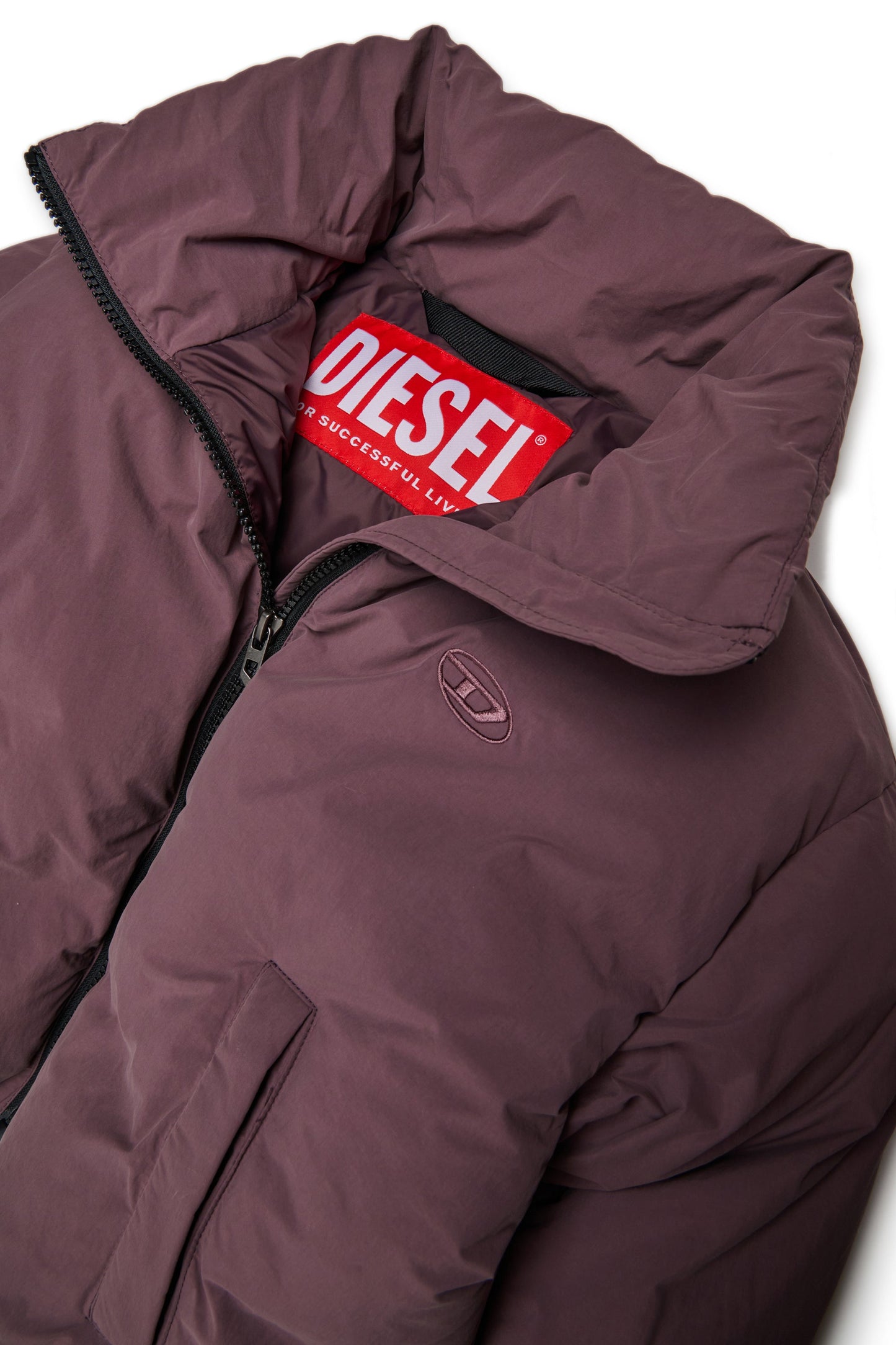 Puffer jacket with D logo