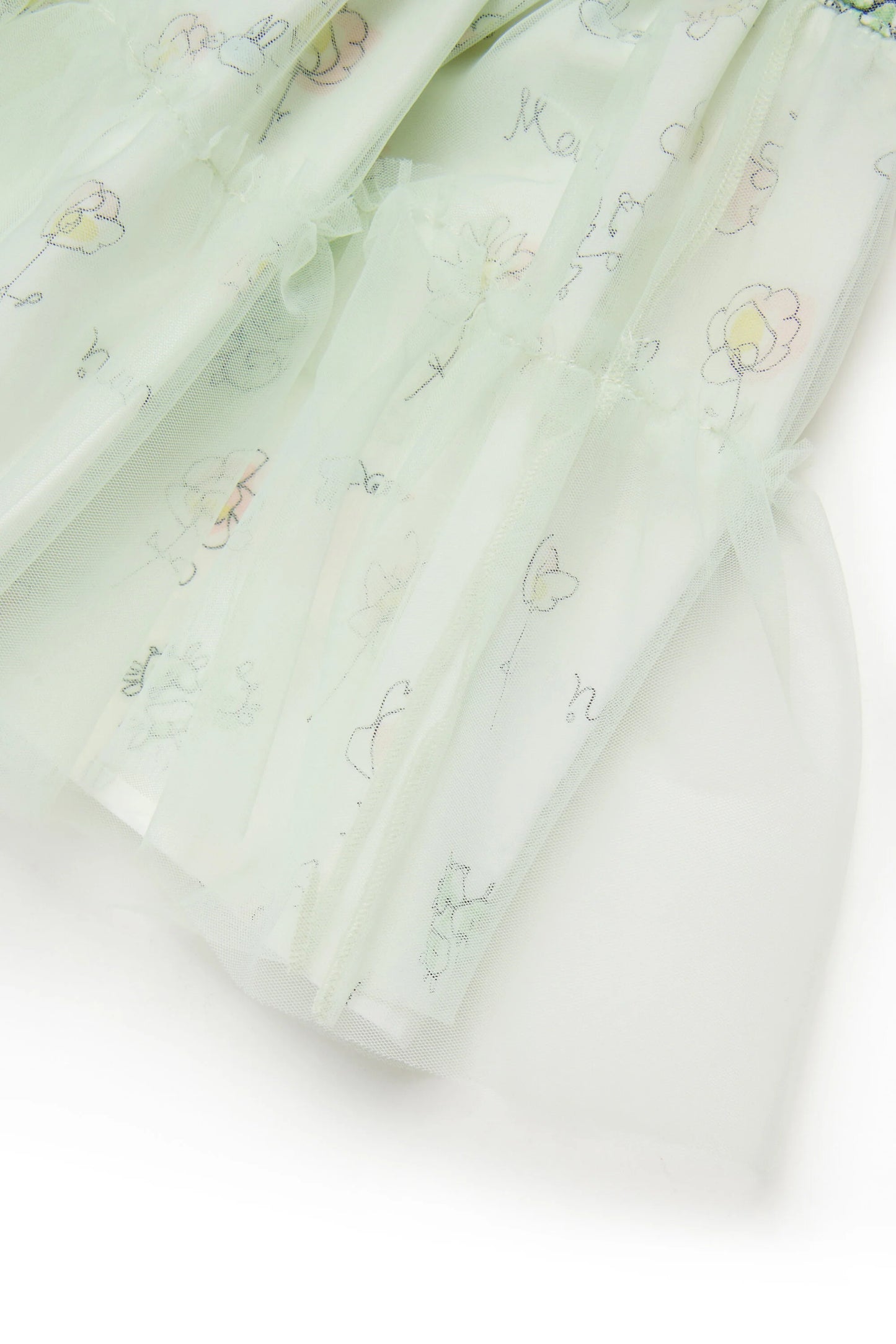 Tulle skirt with floral print Marni