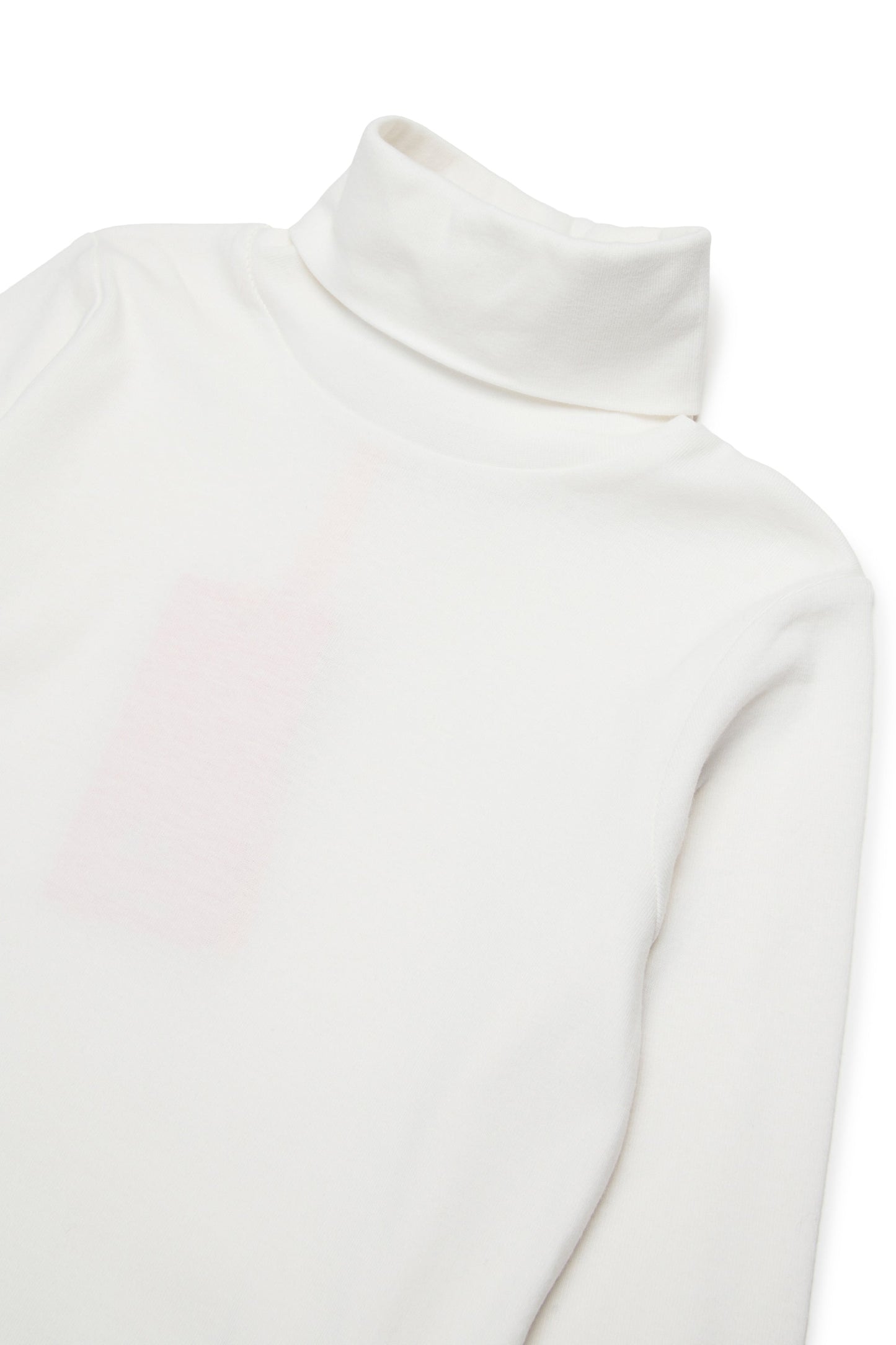 Cotton turtleneck with branded detail