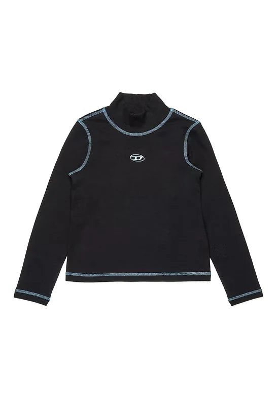 Oval D branded ribbed turtleneck