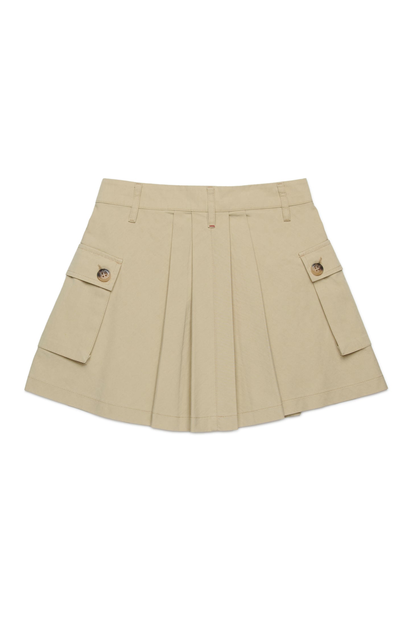 Pleated Cargo Skirt