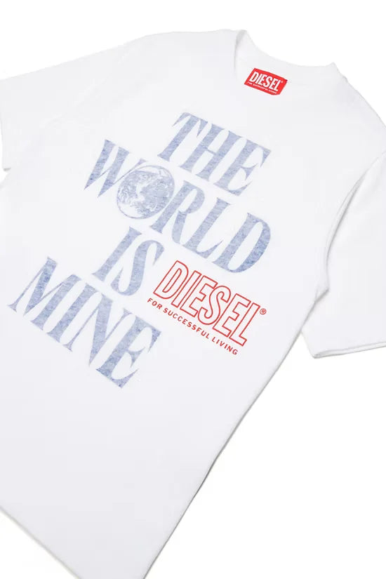 T-shirt with faded effect print