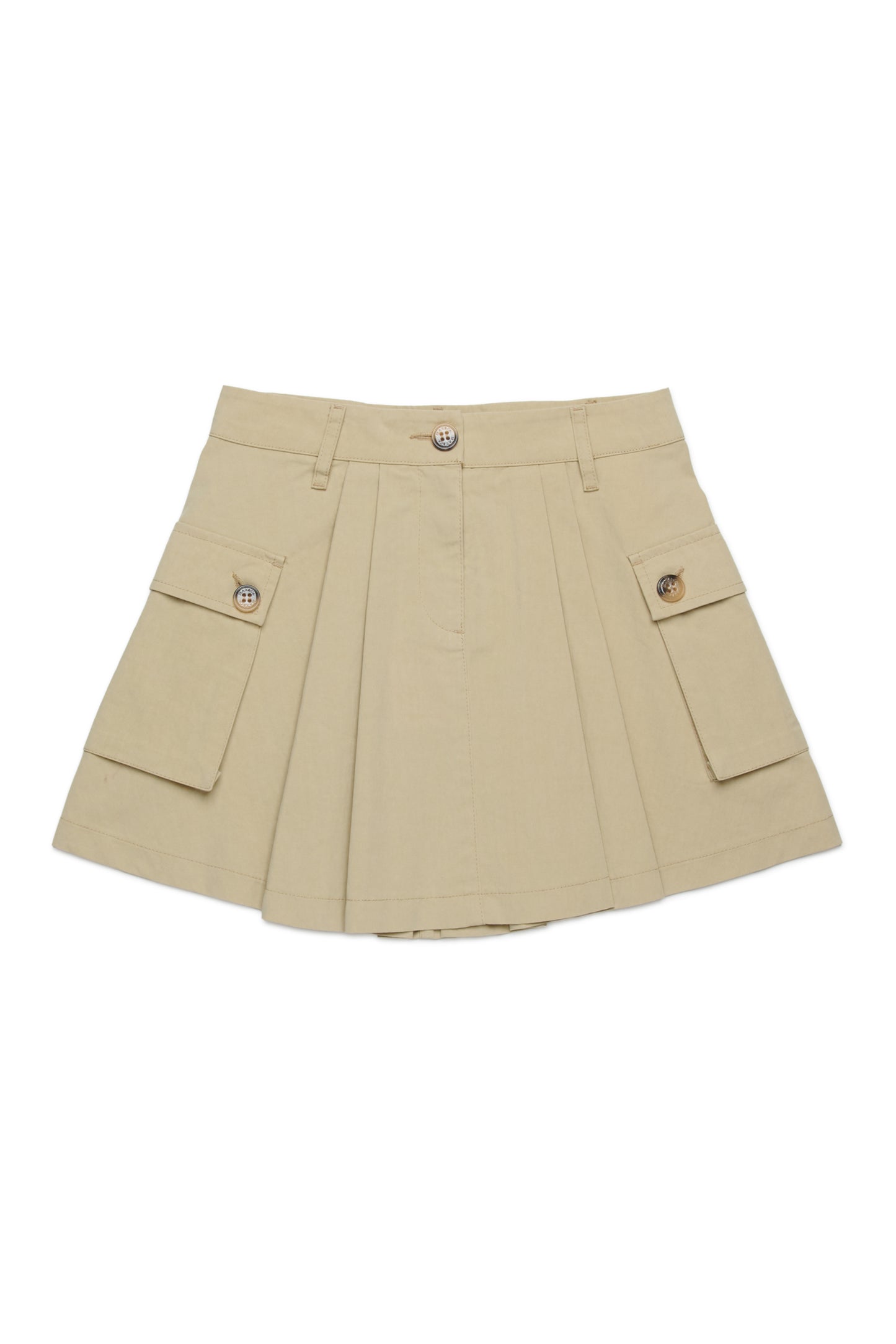 Pleated Cargo Skirt
