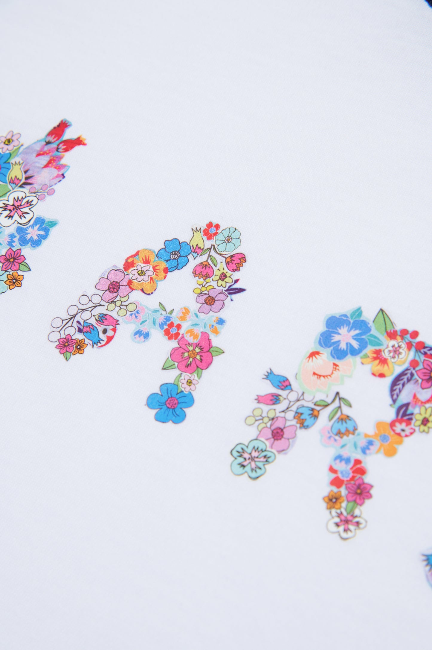 Floral Logo Print T-shirt