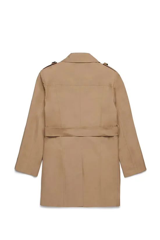 Technical Cotton Trench Coat