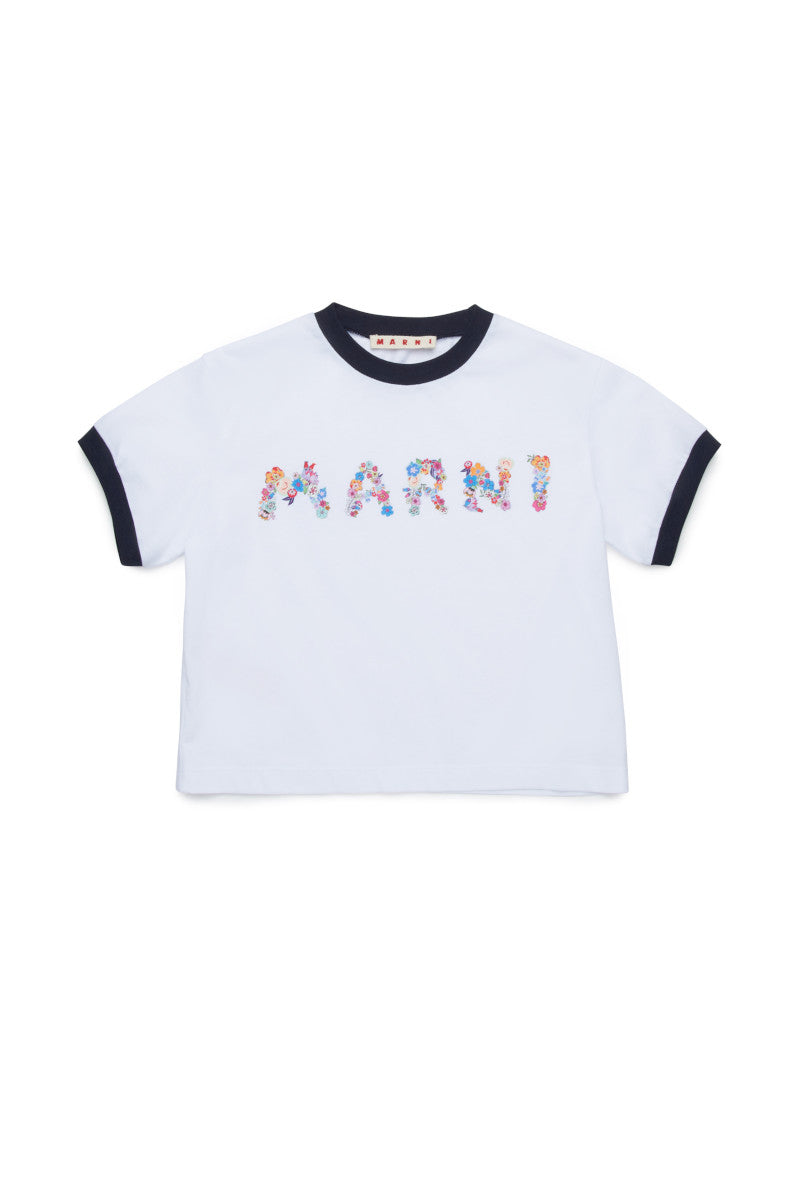 Floral Logo Print T-shirt