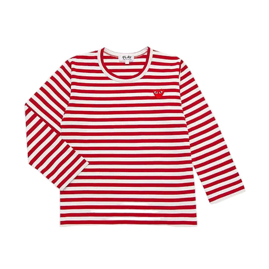 CDG PLAY Stripped T-shirt