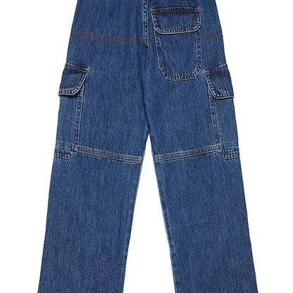 Denim Cargo Pants