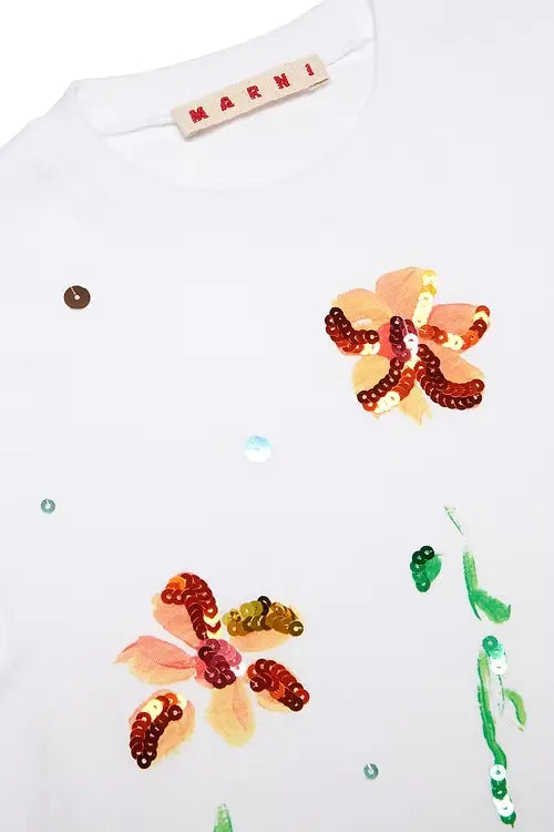 Embroidered Flower T-shirt