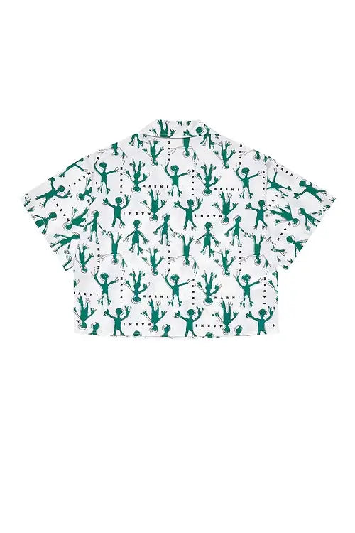Graphic Poplin Shirt