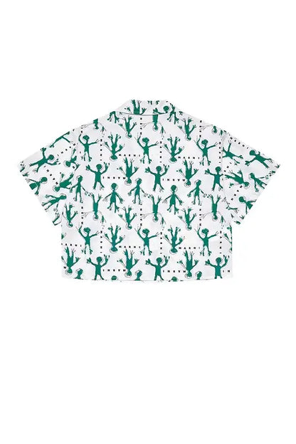 Graphic Poplin Shirt