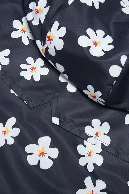 Flower Print Raincoat
