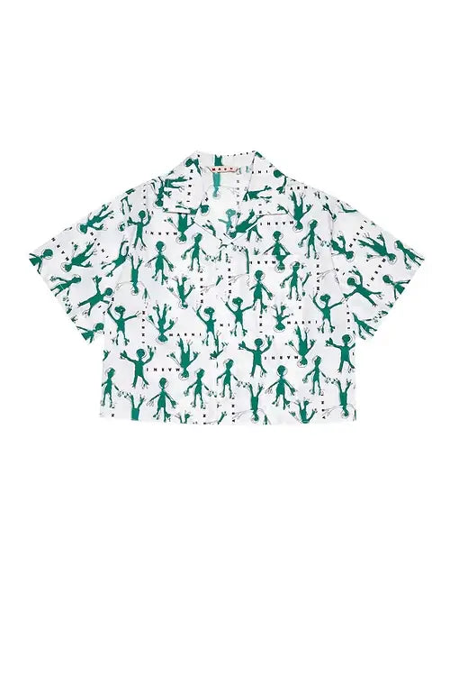 Graphic Poplin Shirt