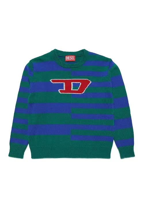 Striped Logo Sweater