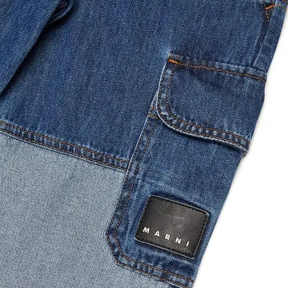 Denim Cargo Pants