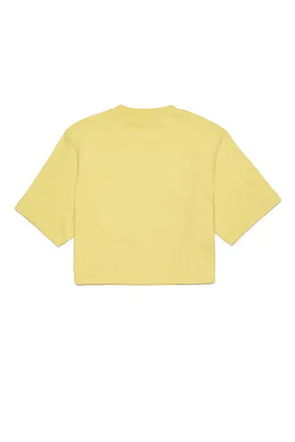 Sequin Logo Cropped T-shirt