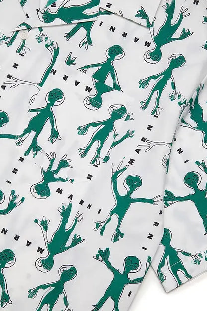 Graphic Poplin Shirt