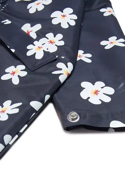 Flower Print Raincoat