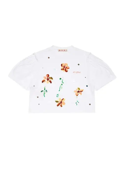 Embroidered Flower T-shirt