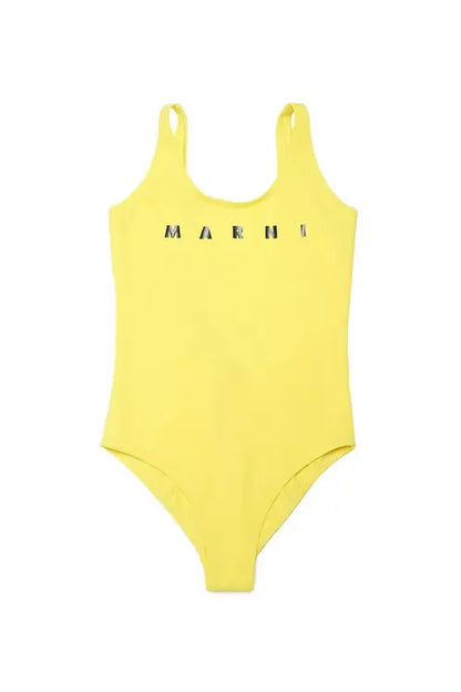 Logo Print Swimsuit