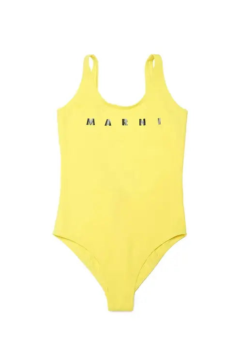 Logo Print Swimsuit