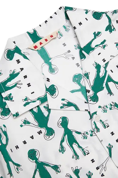 Graphic Poplin Shirt