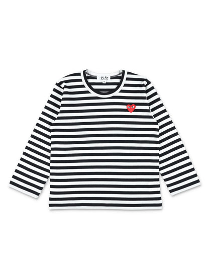 CDG PLAY Stripped T-shirt