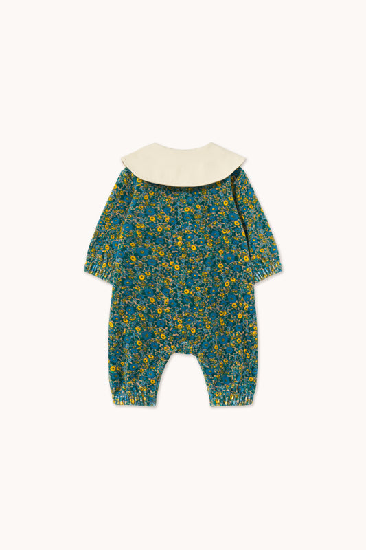 Peter Pan Collar Floral Romper