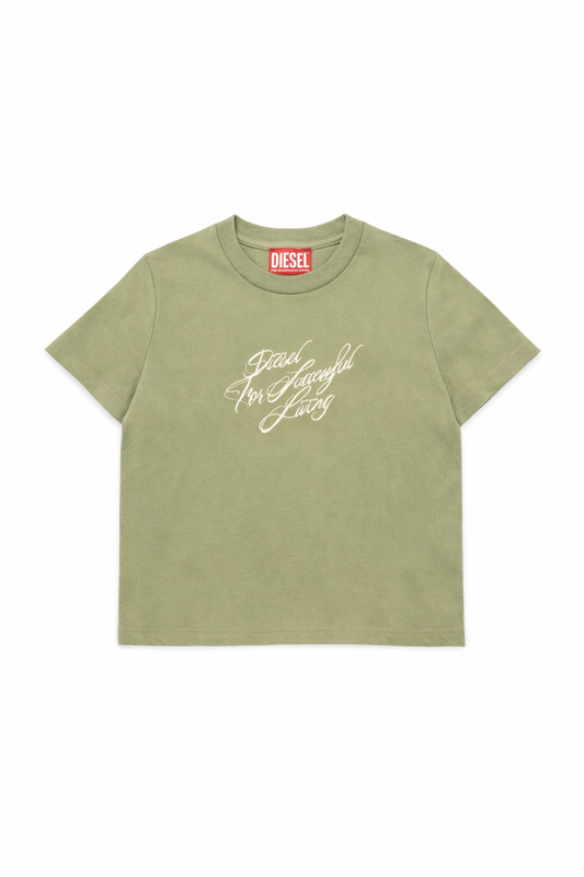T-shirt with calligraphy logo