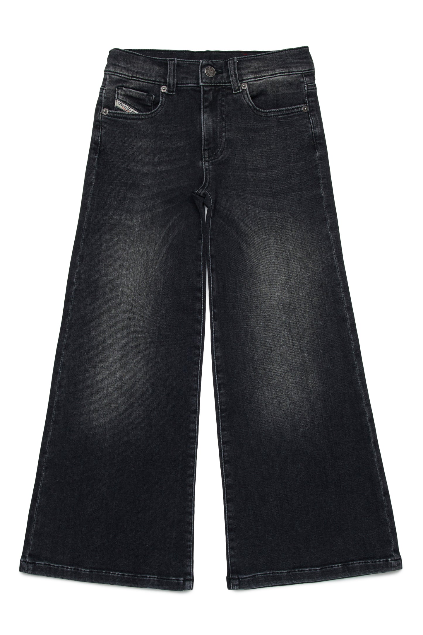 Black gradient flare jeans