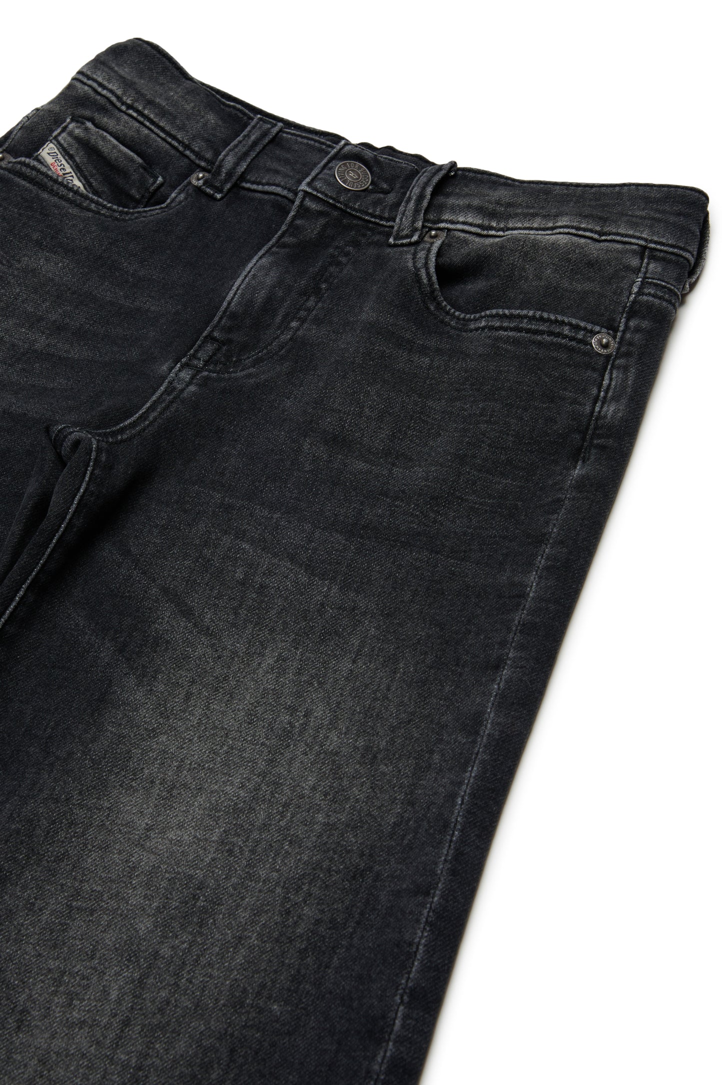 Black gradient flare jeans