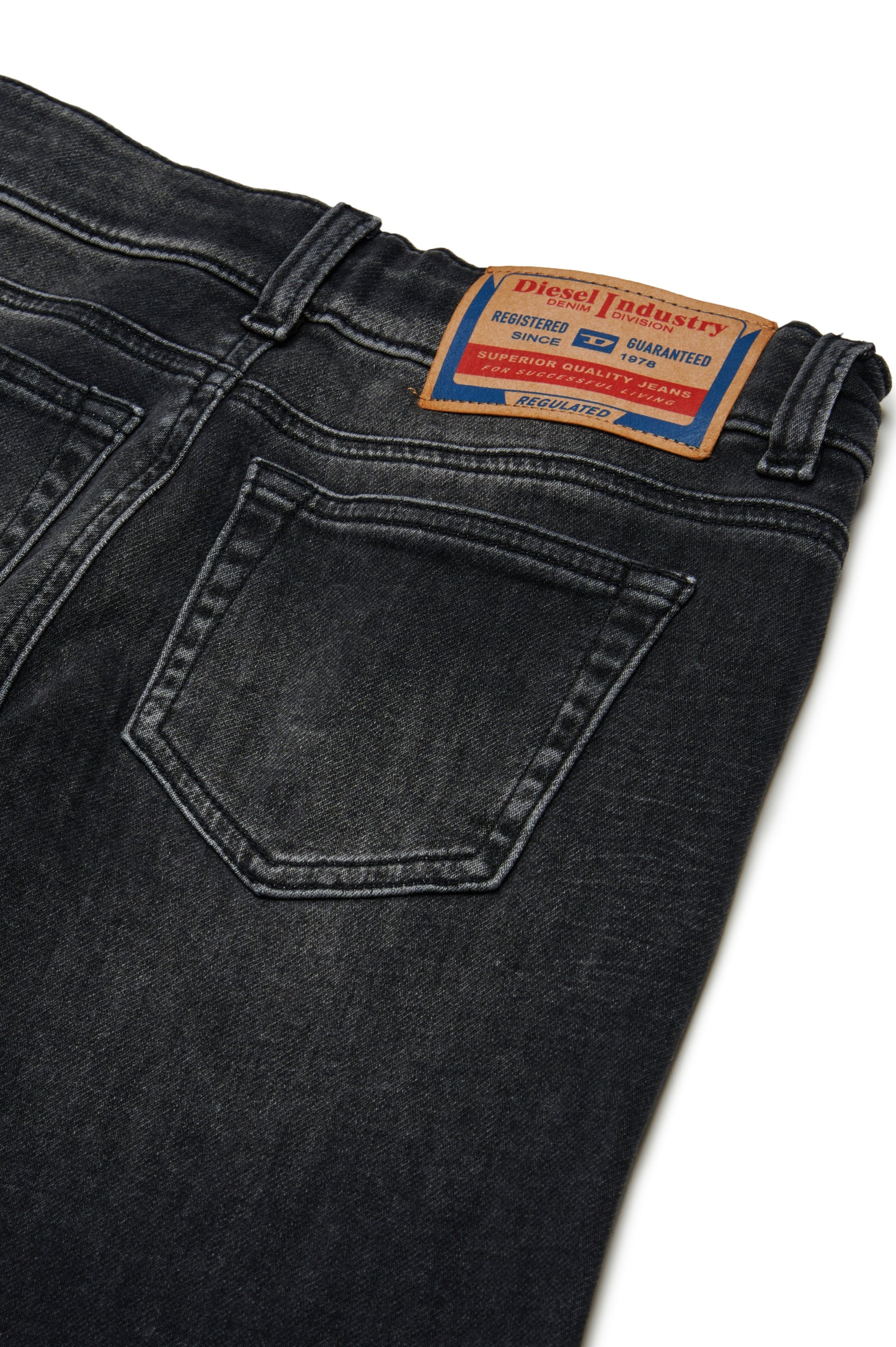 Black gradient flare jeans