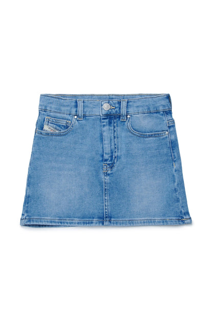 Light wash denim skirt
