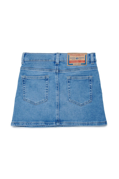 Light wash denim skirt