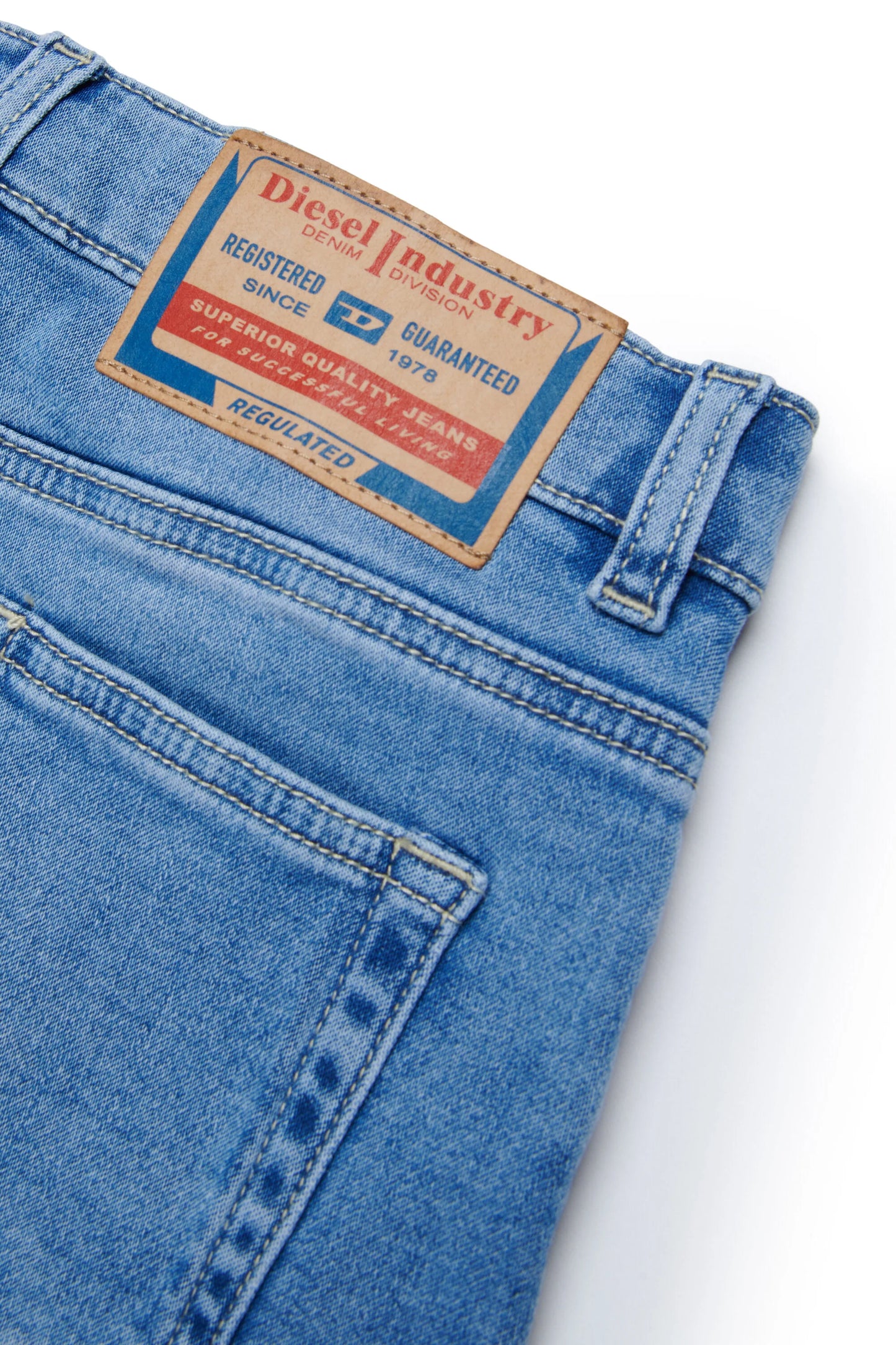 Light wash denim skirt