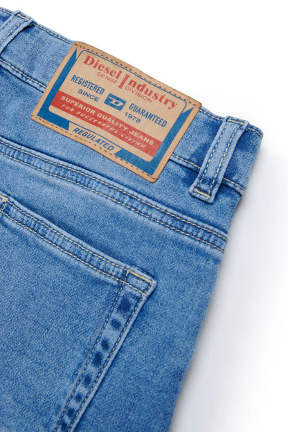 Light wash denim skirt