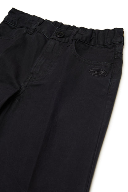 Wide-leg Gabardine Trousers