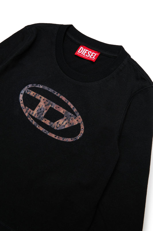 Acid rain logo print t-shirt