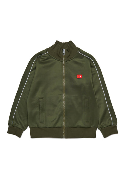 Tracksuit jacket with D logo patch