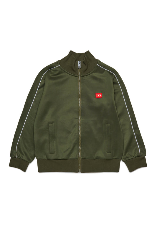 Tracksuit jacket with D logo patch