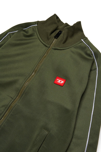 Tracksuit jacket with D logo patch