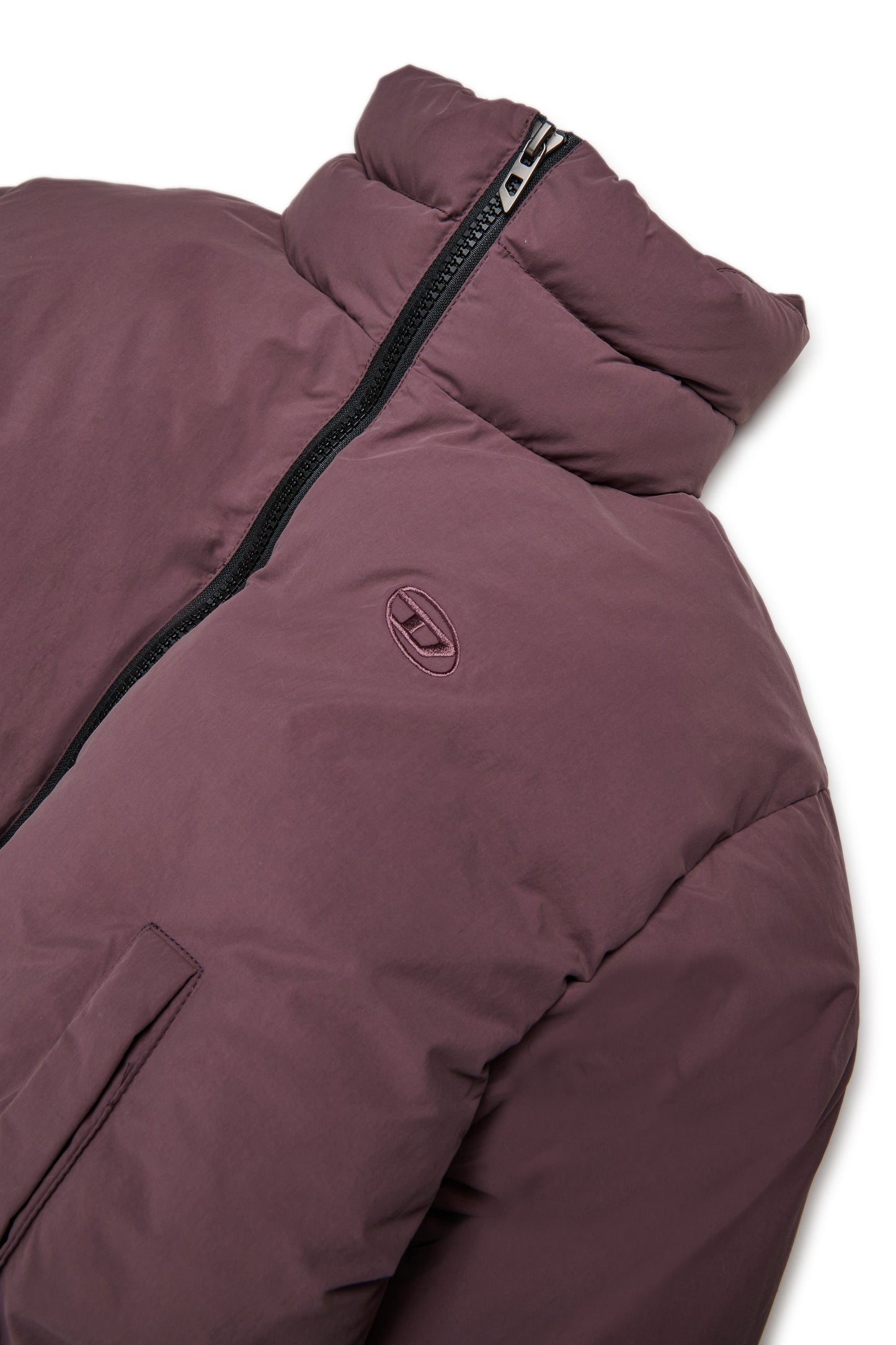 Puffer jacket with D logo