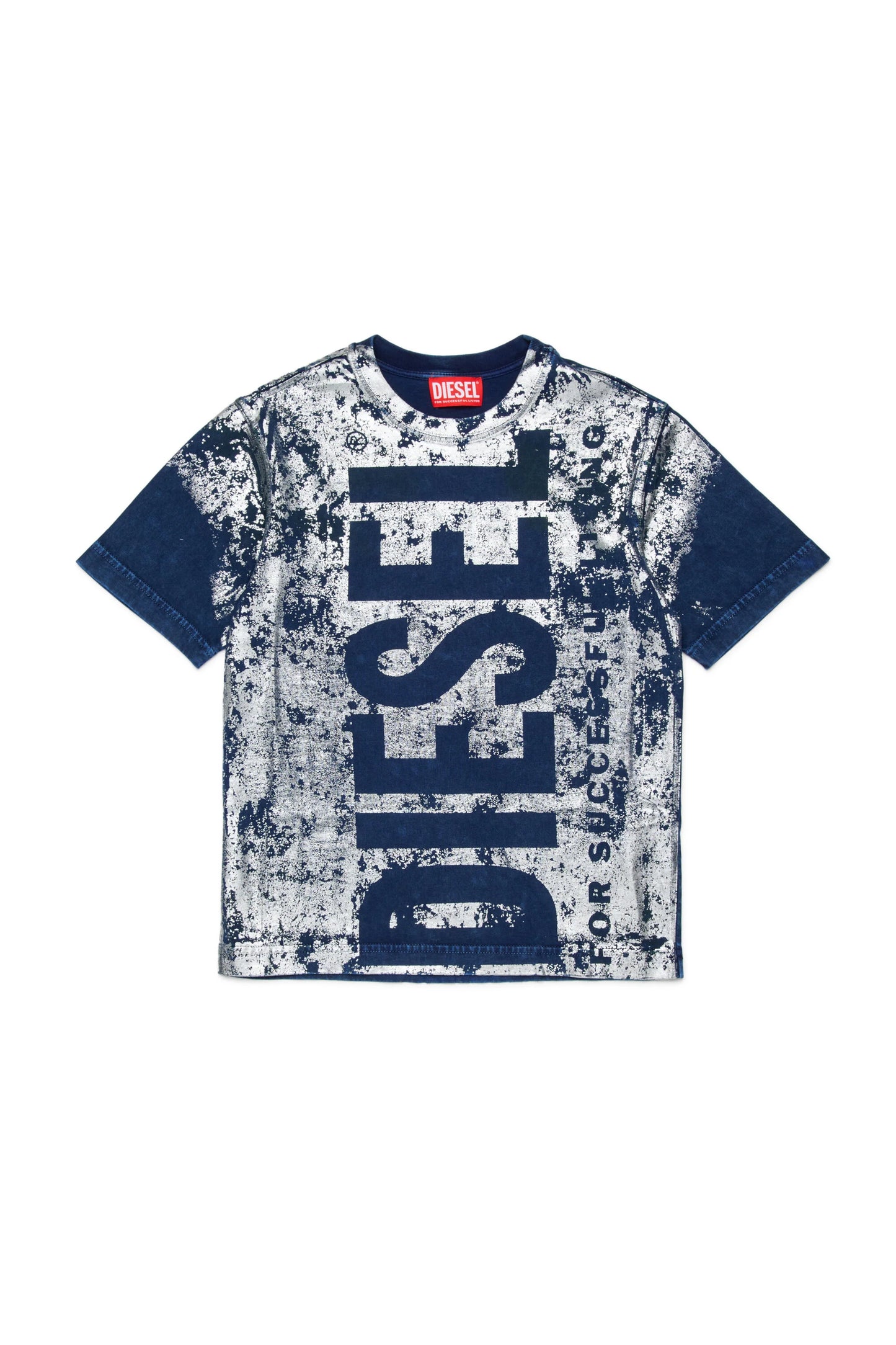 Splatter Print Logo T-shirt Diesel
