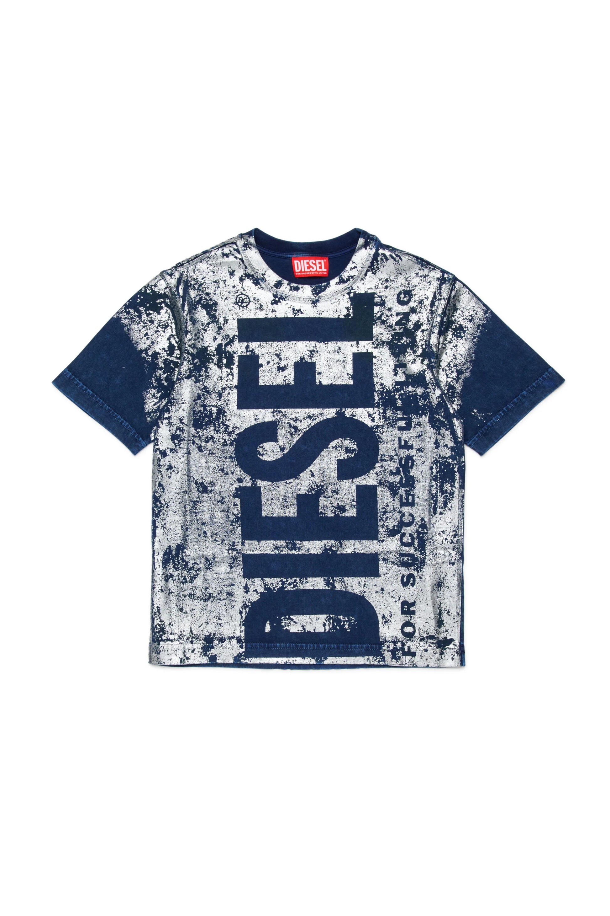Splatter Print Logo T-shirt Diesel
