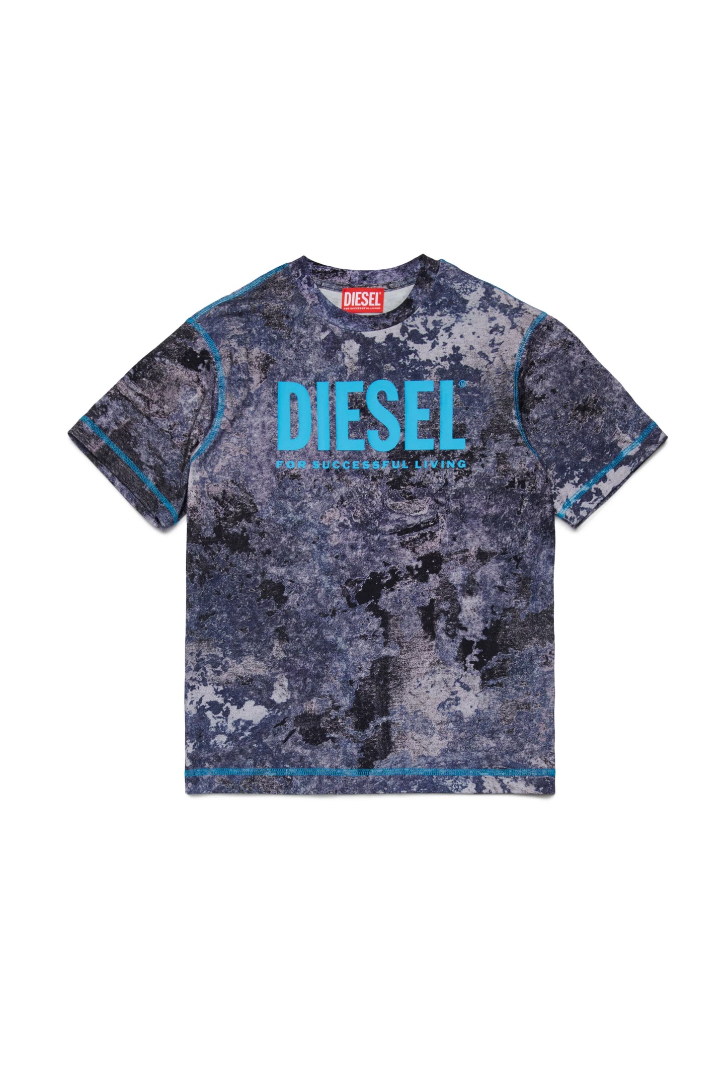 Marbled Logo T-shirt Diesel