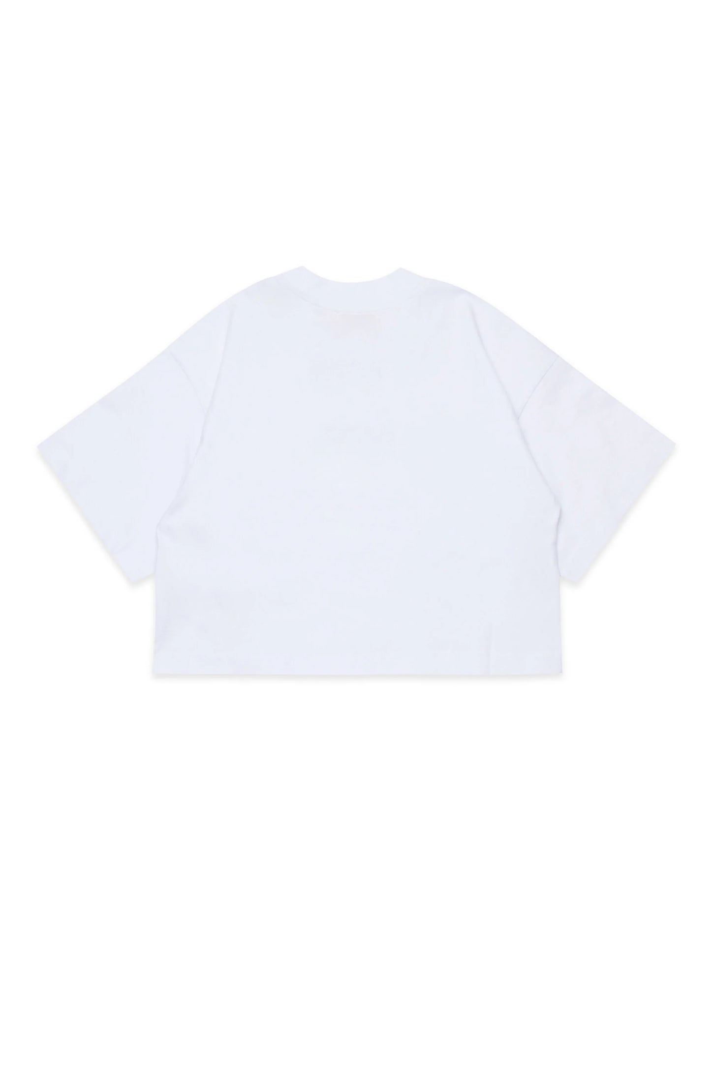 Cropped T-shirt with logo patch