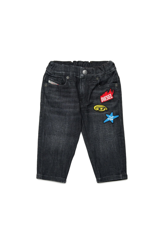 Regular fit black wash jeans Diesel
