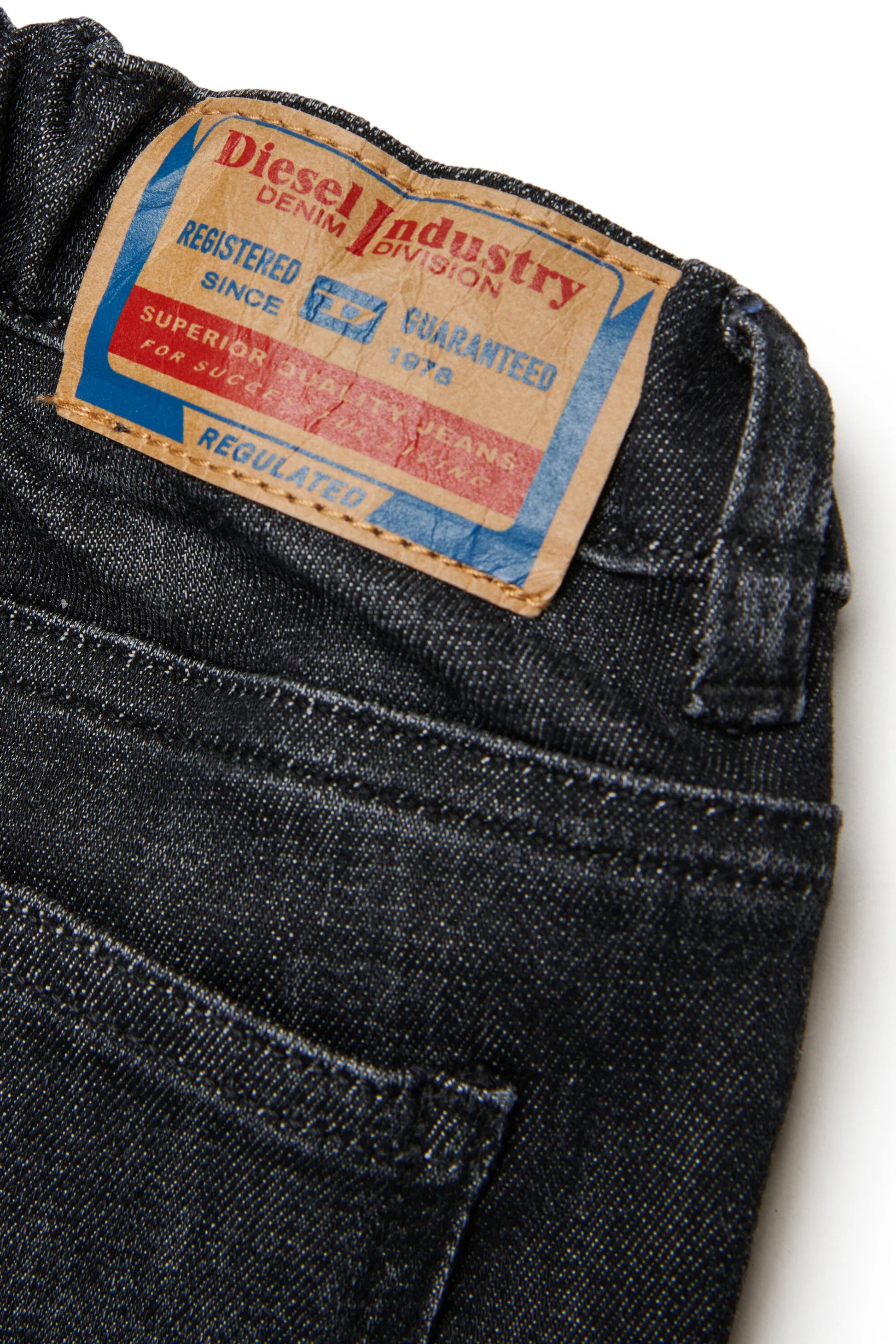 Regular fit black wash jeans Diesel