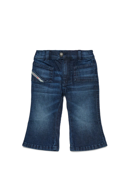 Dark blue bootcut jeans - D-Heki-B